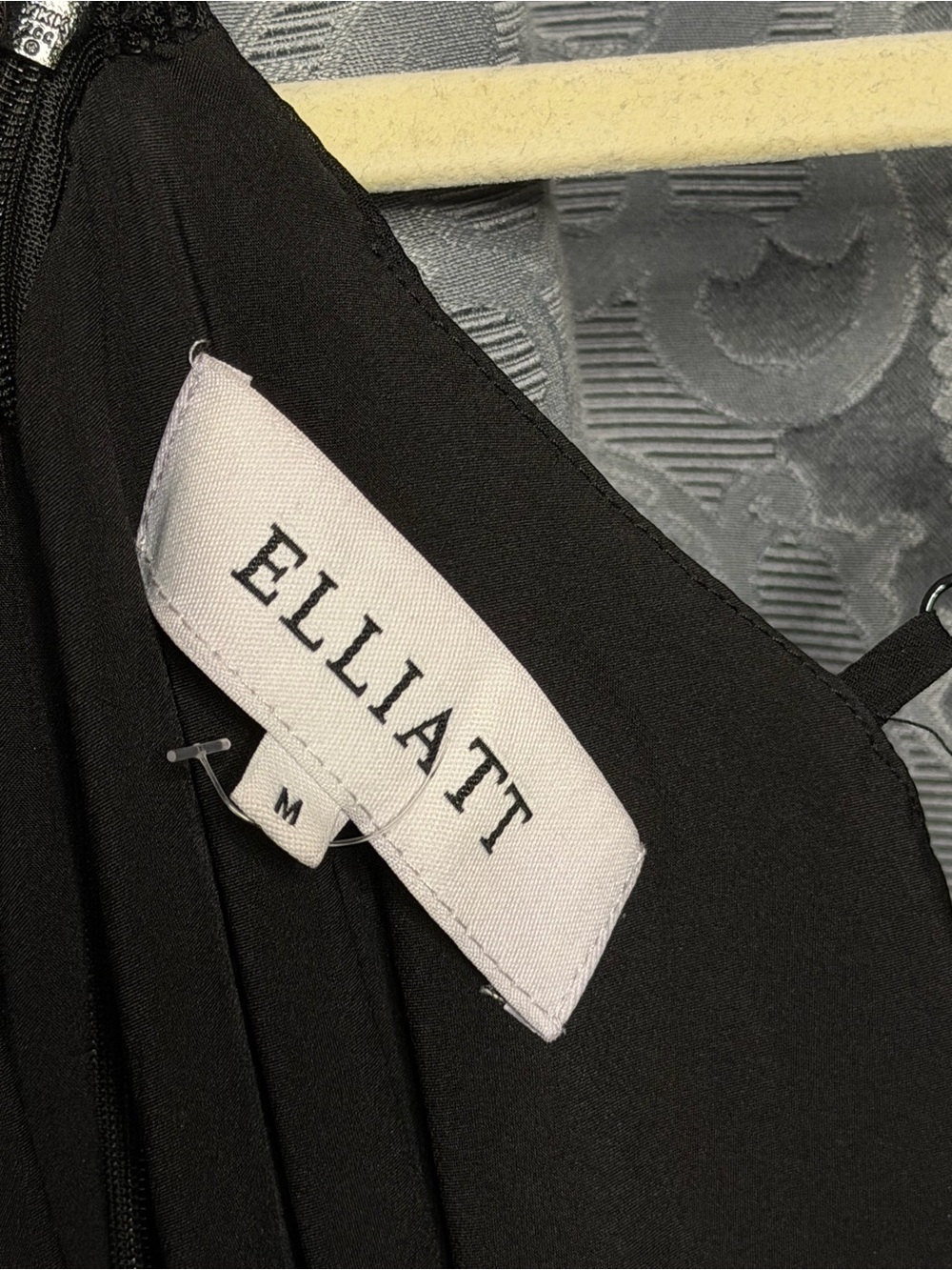 ELLIATT Moss Tiered Embellished Gown in Black - Picture 7 of 7